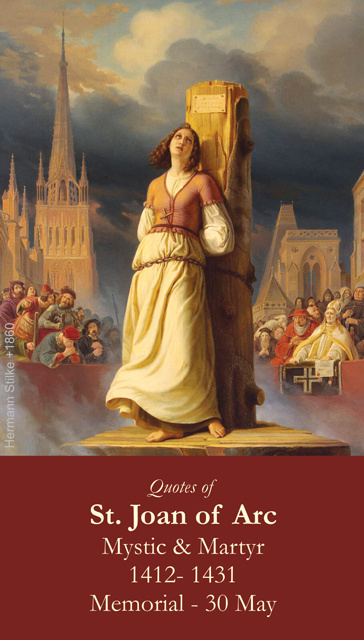 St. Joan of Arc Prayer Card